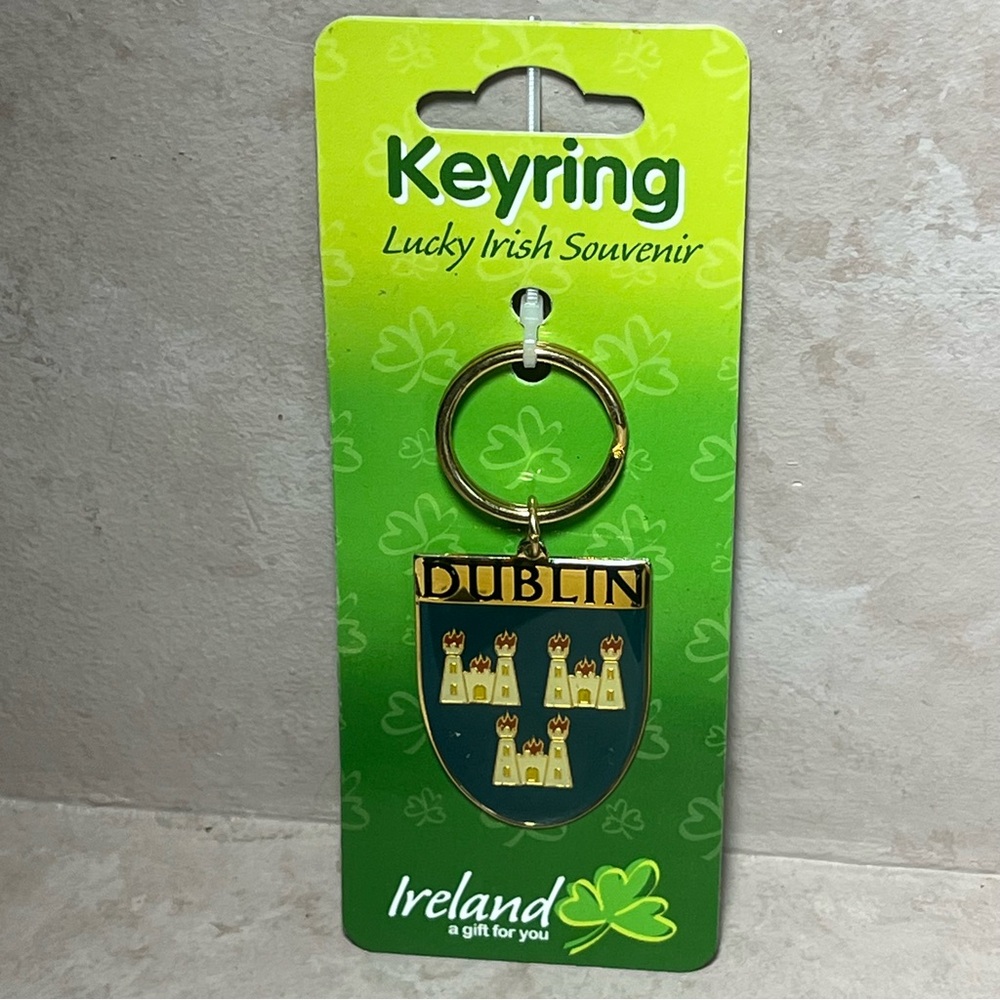 J.C Walsh Dublin Crest Keychain New